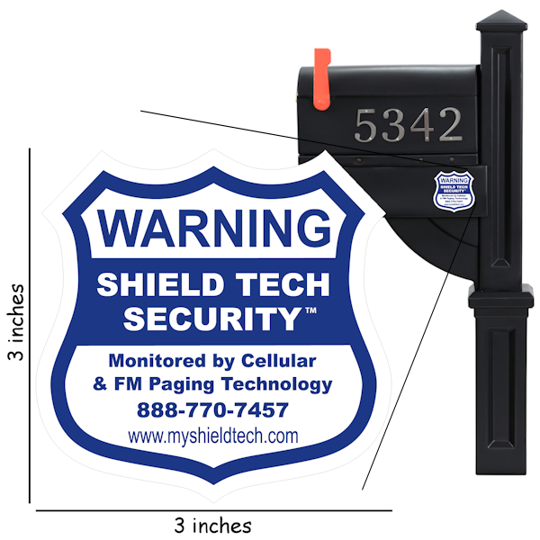 Alarm Decals for Mailbox (Mailboxes)